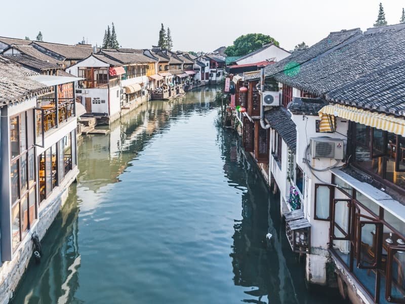 3 Days in Shanghai Itinerary: First-Timer Route + Neighborhood Walks 2 3 days in Shanghai itinerary - Zhujiajiao riverside historic buildings and canals