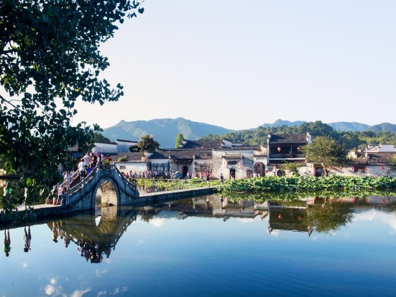 Huangshan travel guide ancient village near Huangshan (Yellow Mountain) with traditional Huizhou architecture