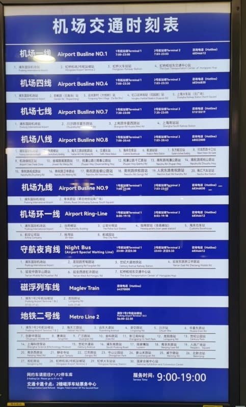 PVG to downtown Shanghai-folloing English signs at Pudong Airprt arivals all 