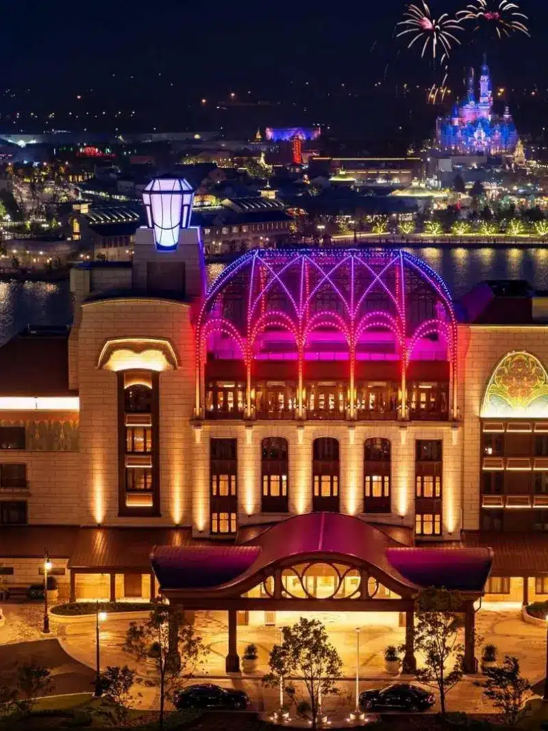 Shanghai Disneyland Hotel exterior view near Shanghai Disney Resort