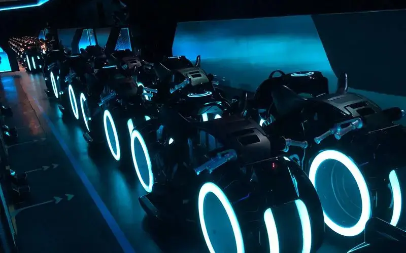 Shanghai Disneyland Travel Guide 2026: Tickets, Rides, Tips & Map 2 TRON Lightcycle Power Run at shanghai disneyland at night