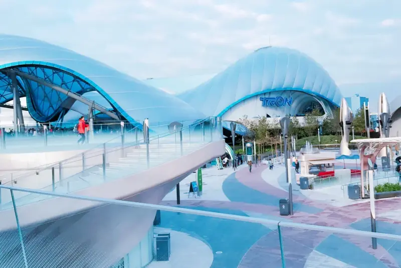 Is Shanghai Disney Worth It in 2026? A Practical Guide to Decide 1 is shanghai disney worth it — TRON Lightcycle Power Run ride entrance in Shanghai Disneyland