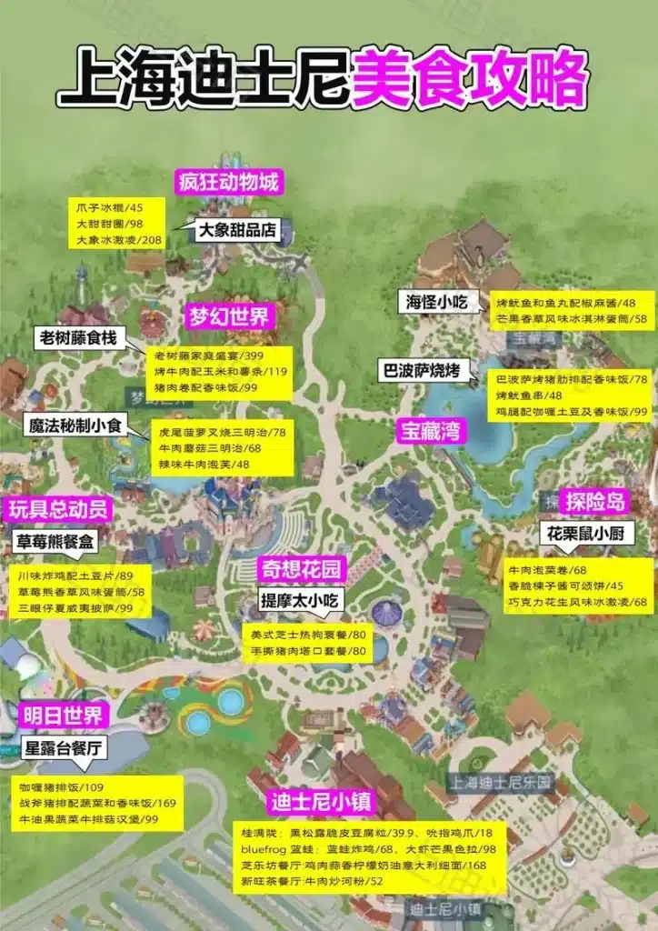 shanghai disney restaurants overview inside Shanghai Disneyland