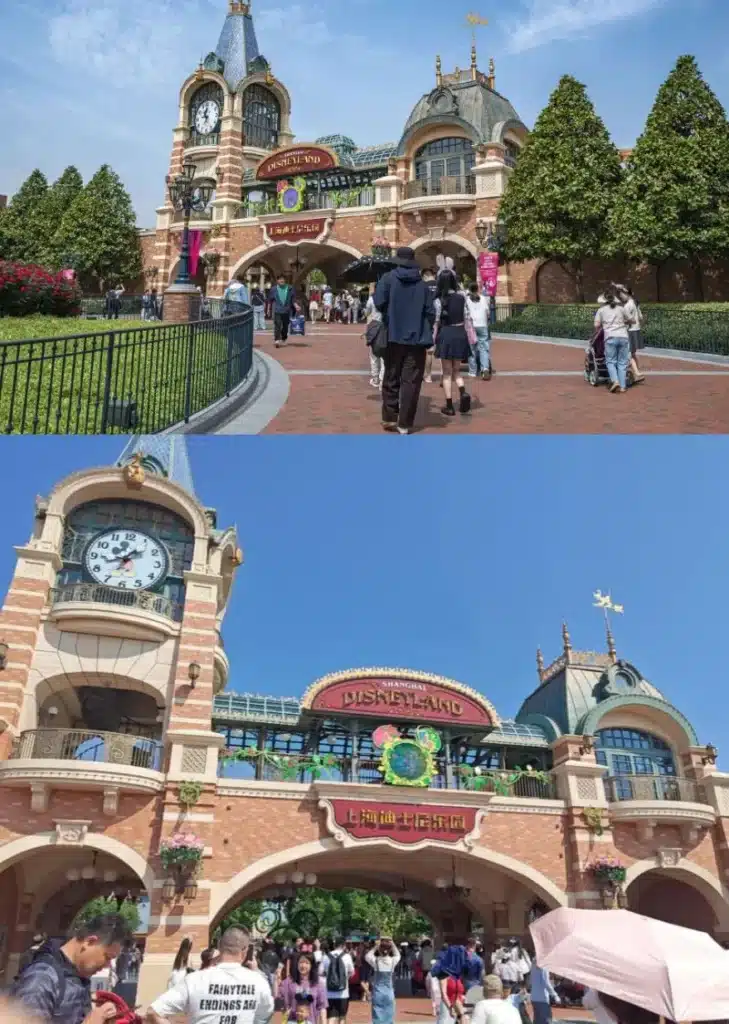 shanghai disneyland weather spring autumn comparison